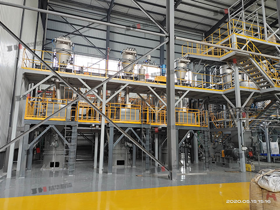 石油焦立式冲击磨--湖南某生产现场