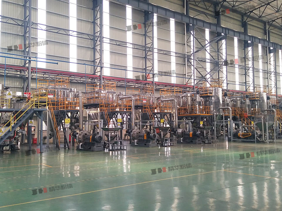 石油焦超微粉碎机--安徽某生产现场