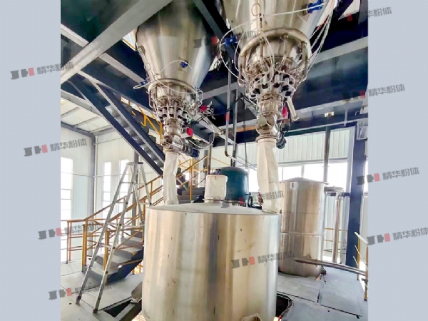 玻璃微珠气流混合机--山西海诺某生产现场